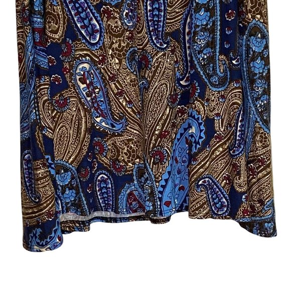 American Curvy Plus Size Paisley Knee/Mini Shift Dress Size 2X - Picture 9 of 11